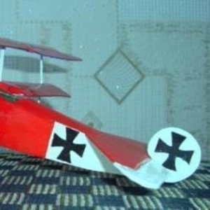 картонная модель самолёта DR 1 Германия периода первой мировой войны